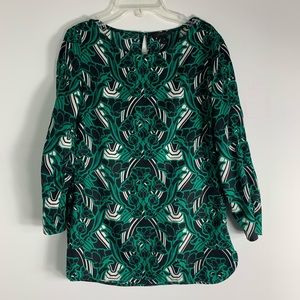 J.crew Retro floral top